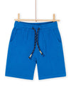 English blue Bermuda shorts in cotton gauze