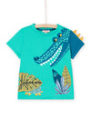 Oregano t-shirt with crocodile and turtle animation