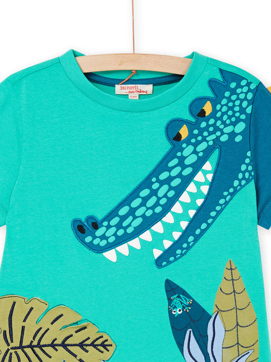 Oregano t-shirt with crocodile and turtle animation