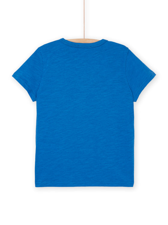 Blue t-shirt with fish animation