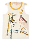 Cream Wild Animal Tank Top