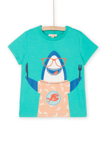  Turquoise shark t-shirt