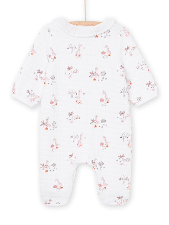 Giraffe print onesie