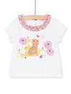 T-shirt with a cat moti