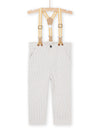 Beige pants with removable braces