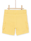 Checked saffron yellow Bermuda shorts