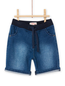  Denim effect Bermuda shorts