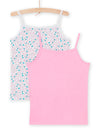 Set of 2 tank tops pink