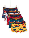 Pack of 5 boxers with dinosaur print