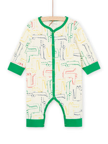  Crocodile Print Onesie