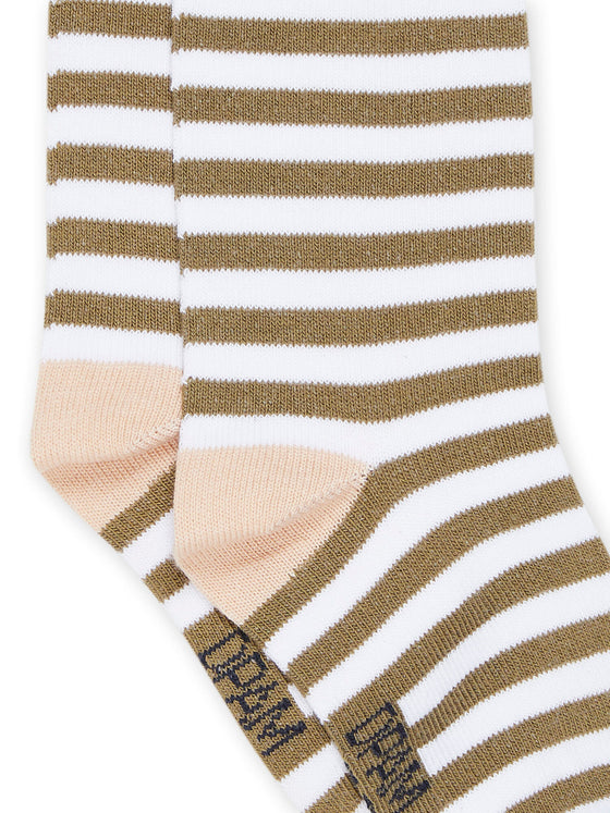 Striped print socks