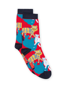  Savannah animal print socks