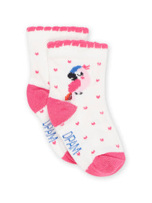  Heart print socks