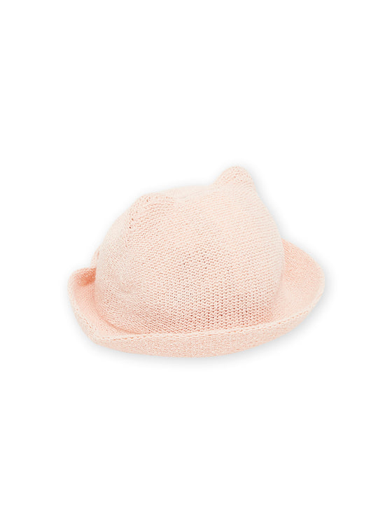 Candy pink straw hat