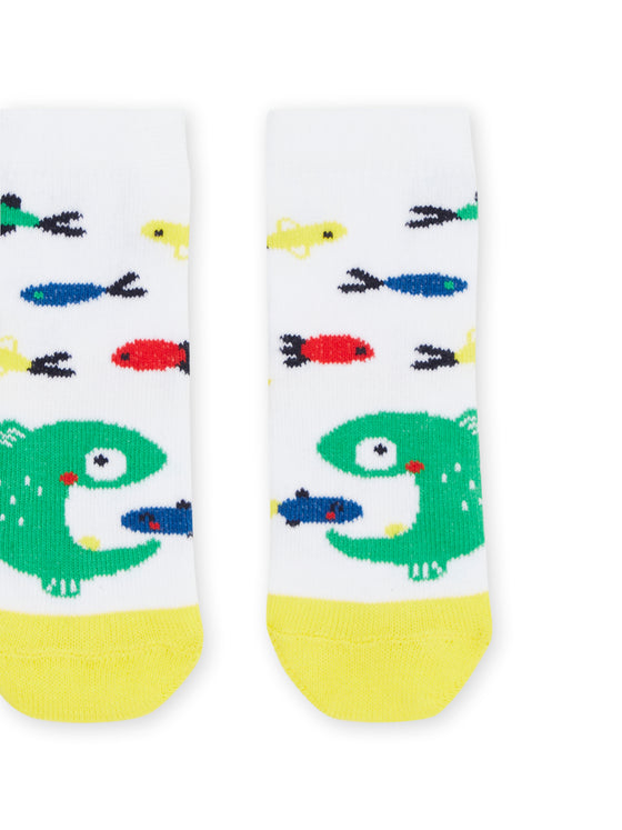 Fish print socks