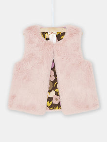  GIRL REVERSIBLE PINK CARDIGAN