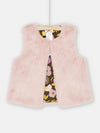 GIRL REVERSIBLE PINK CARDIGAN