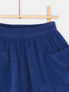 Ink-blue reversible skirt