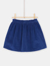 Ink-blue reversible skirt