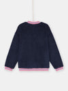 Girl reversible midnight blue teddy