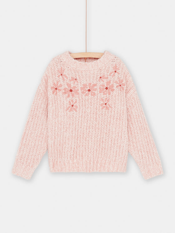 Pink long-sleeved sweater