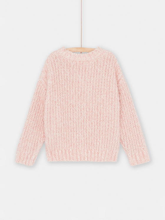 Pink long-sleeved sweater