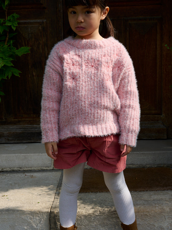 Pink long-sleeved sweater