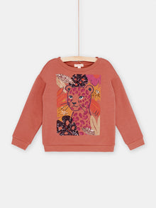  Terracotta sweater with panther animation
