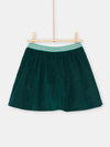 Girl reversible duck blue skirt