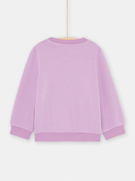Purple doe sweatshirt for girls