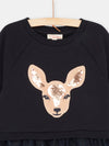 Girl doe animation noirine sweatshirt dress