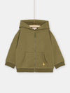 BOY GREEN HOODED JOGGING TOP