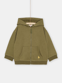  BOY GREEN HOODED JOGGING TOP