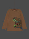 boys sandy Tshirt with Trex head animation