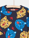 Boy reversible blue T-shirt