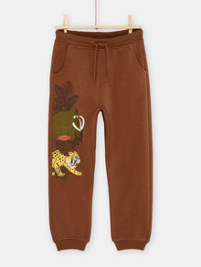  Bark jogging suit with prehistoric motif