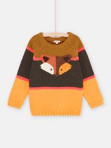  Cinnamon sweater with fox motif