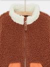 White and mocha fleece