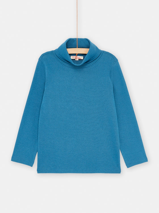 Boy plain French blue undershirt