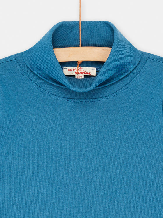 Boy plain French blue undershirt