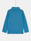 Boy plain French blue undershirt