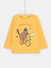 Boy topaz beaver bicycle T-shirt