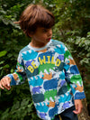 Boy arctic blue animal print T-shirt