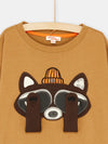 Light brown TEE SHIRT LS