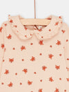 Pale pink fox print T-shirt