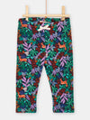 Baby girl soft and comfortable multicolored pants