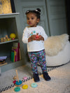 Baby girl soft and comfortable multicolored pants