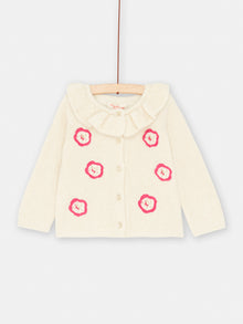  Baby girl pale pink cardigan