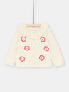 Baby girl pale pink cardigan