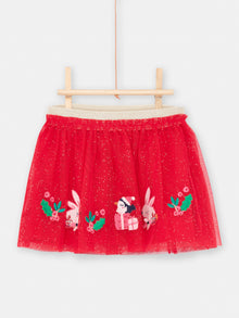  Baby Girl Holiday Red Skirt